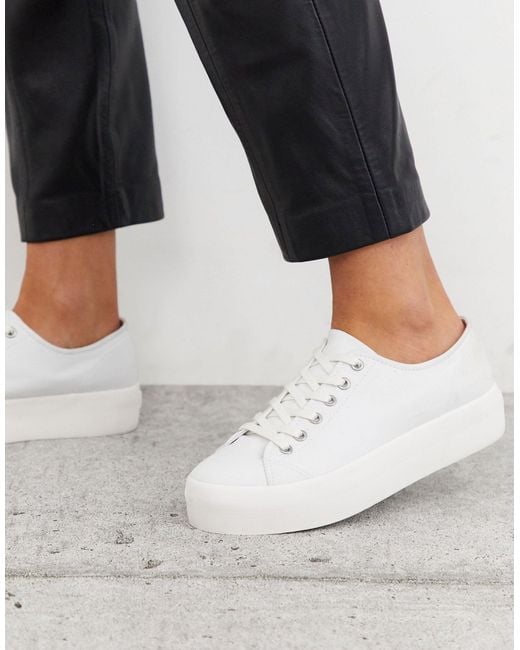 Vagabond White peggy Flatform Sneaker