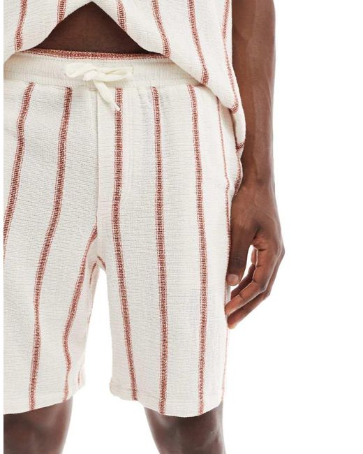 Jack & Jones Natural Co-Ord Texture Short for men