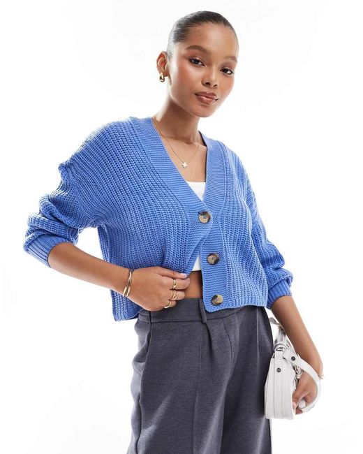 ONLY Blue Knitted Cardigan