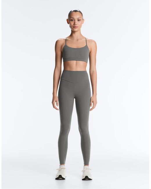 Oysho Gray Comfortlux High-rise Ankle-length leggings