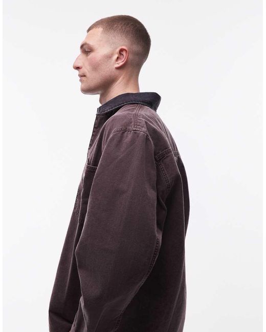 Carhartt Brown Mitch Canvas Jacket for men