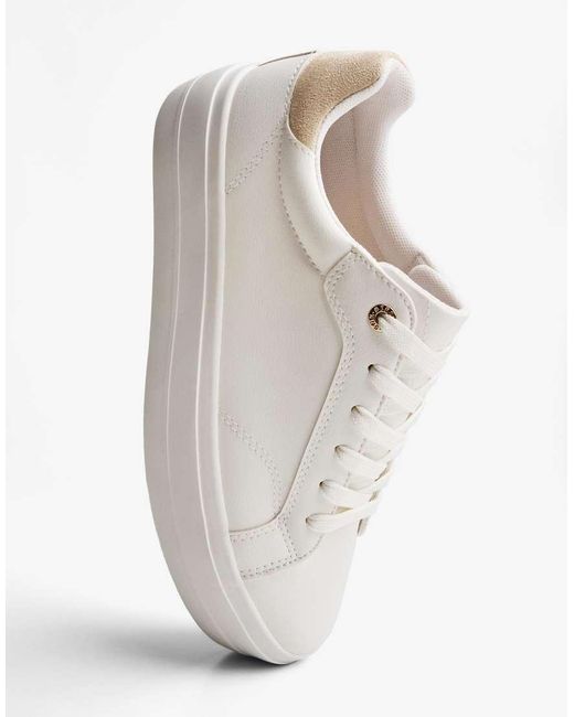 Bershka White Contrast Trainers