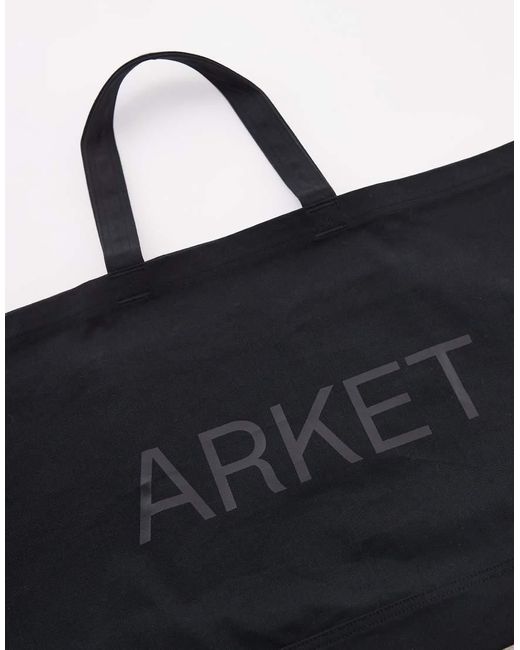 Borsa Shopping Oversize di ARKET in Black