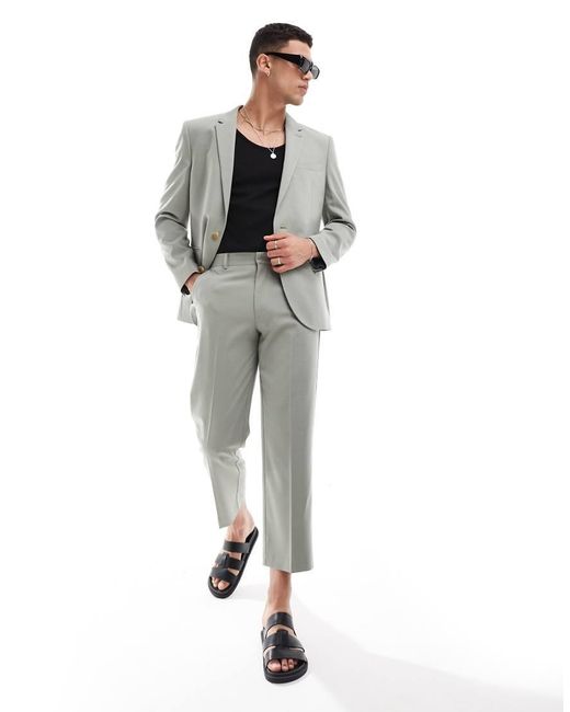 ASOS Gray Regular Suit Jacket for men