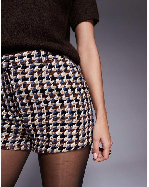 River Island Multicolor Boucle Tailored Shorts