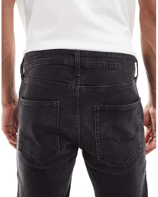 Jack & Jones White Clark Straight Jeans for men