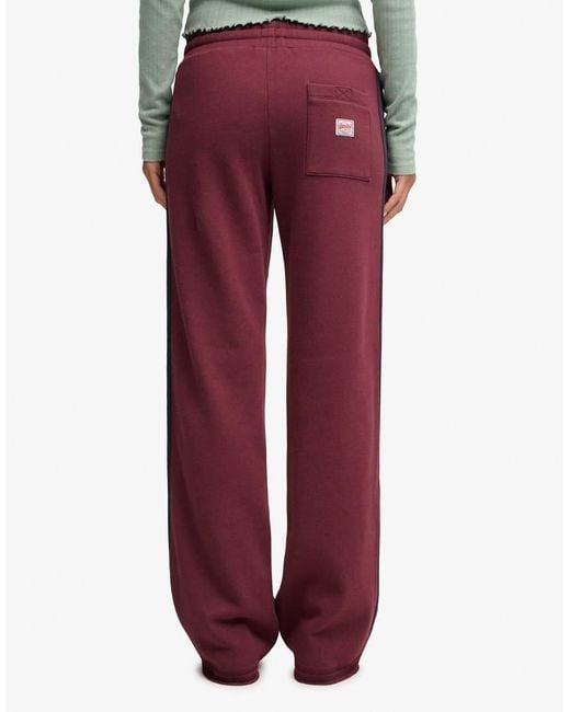 Superdry Red Athletic Essentials Hockey Joggers