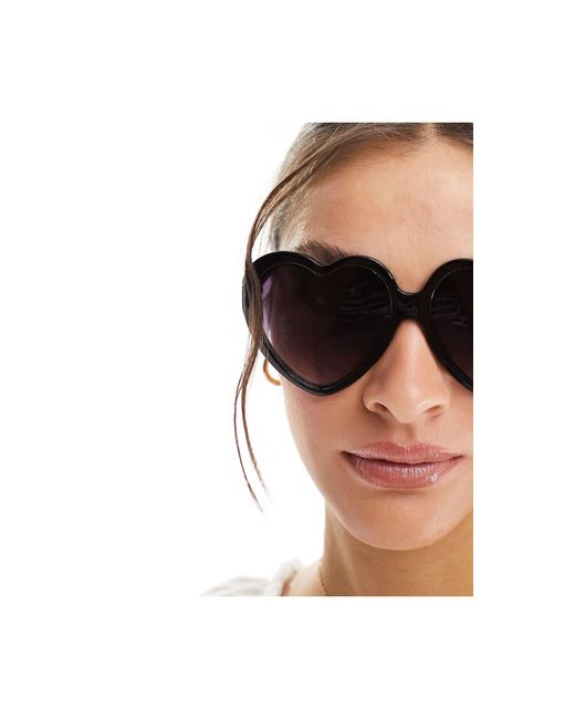 New Look White – herzförmige sonnenbrille
