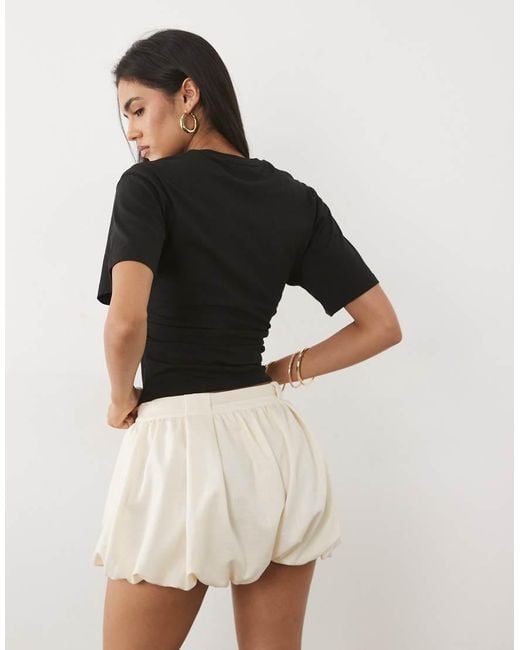 New Look Black Corset Tee