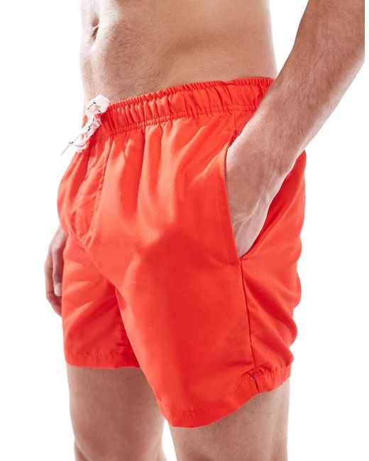 Only & Sons Red Swim Shorts for men