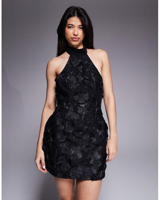 chinese dress ladies Willow Strapless Midi Dress in Floral 3D Lace main image 0
