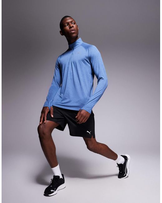 PUMA Blue Run Velocity Cloudspun 1/4 Zip Top for men