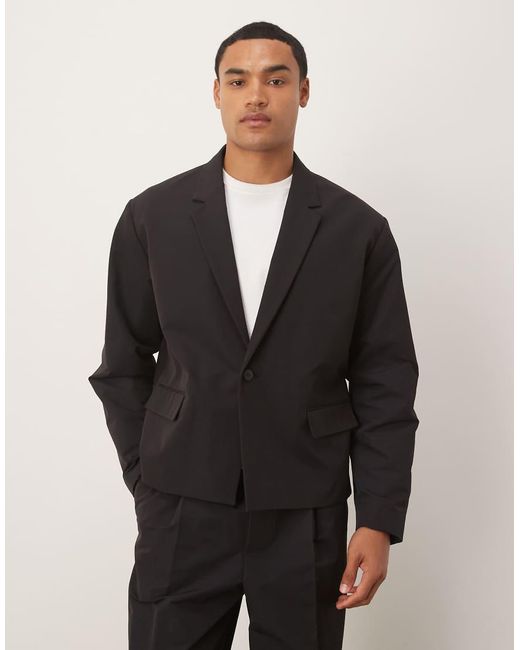 ASOS Black Boxy Suit Jacket for men