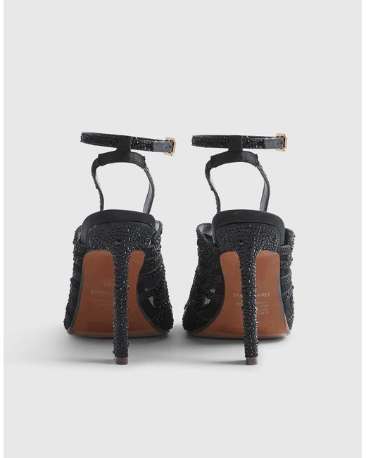 River Island Black Caged Heels