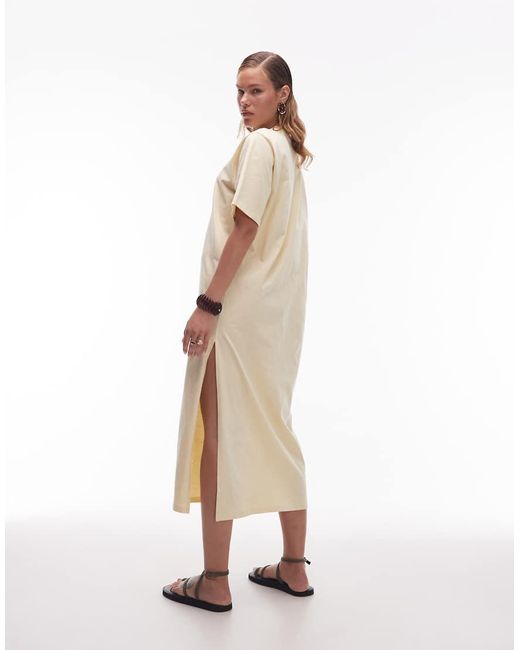 ASOS White Oversized Longline Maxi T Shirt Dress