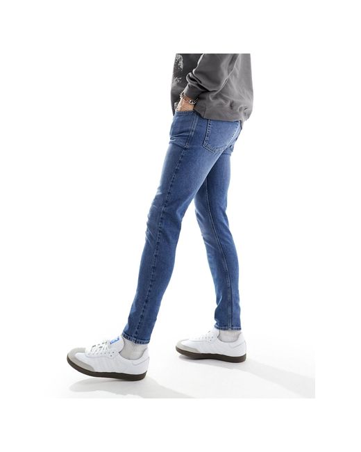 New Look Blue Skinny Jeans for men