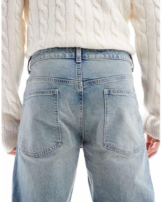 ASOS Blue Tapered Fit Jeans for men