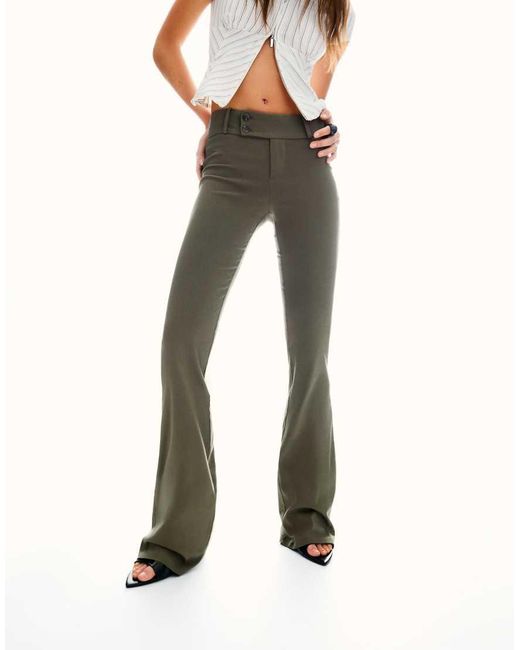 Bershka Natural Bengaline Trousers