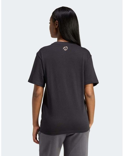 Adidas Originals Black Animal Graphic T-Shirt
