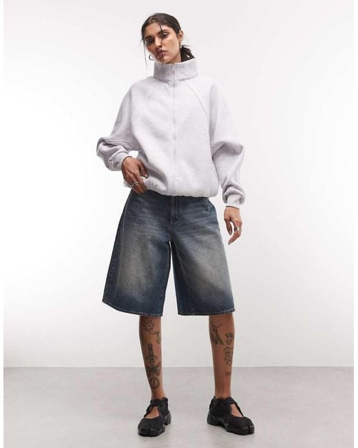 Collusion Jersey Tracktop in het White