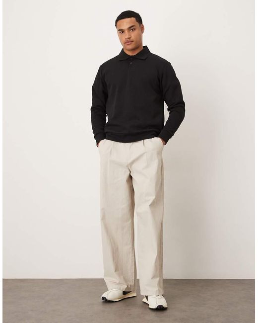 Polo Nera di Mango in Black da Uomo