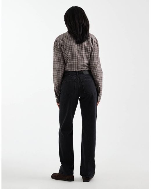 ASOS Black Asos Design Petite Comfort Stretch Straight Leg Jeans