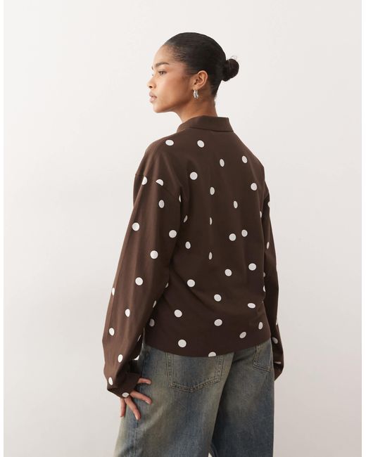 Polo Monki en coloris Brown