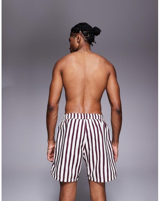 ASOS Red Swim Shorts for men