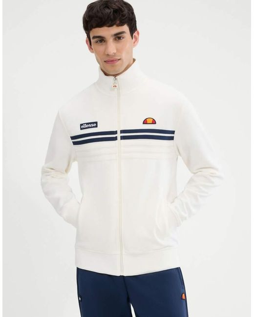 Ellesse White Vicenza Track Jacket for men