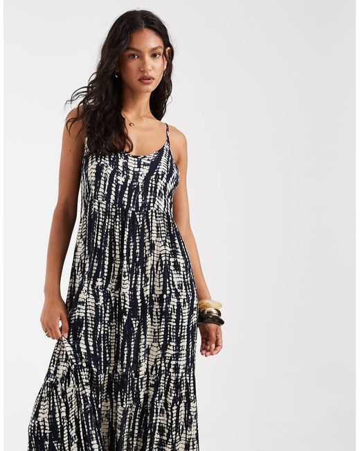 ONLY White Tiered Maxi Dress