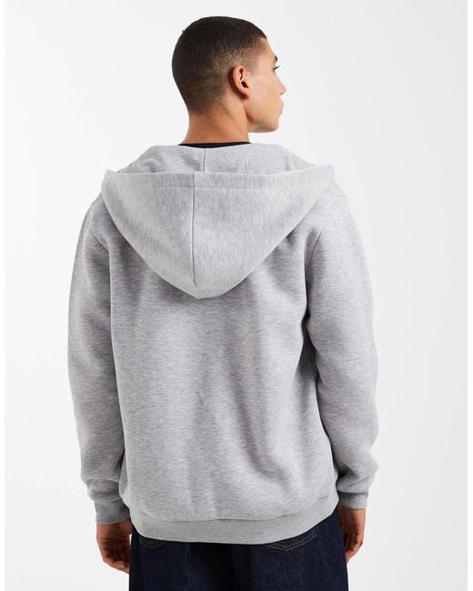 ASOS – basic-kapuzenjacke in Gray für Herren