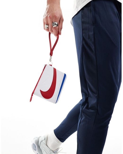 Icon cortez - borsetta da polso bianca, rossa e blu di Nike in Blue da Uomo
