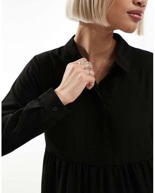 Jdy Black Mini Smock Dress