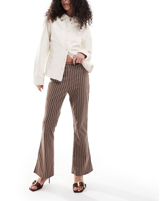 ASOS White Kickflare Trouser