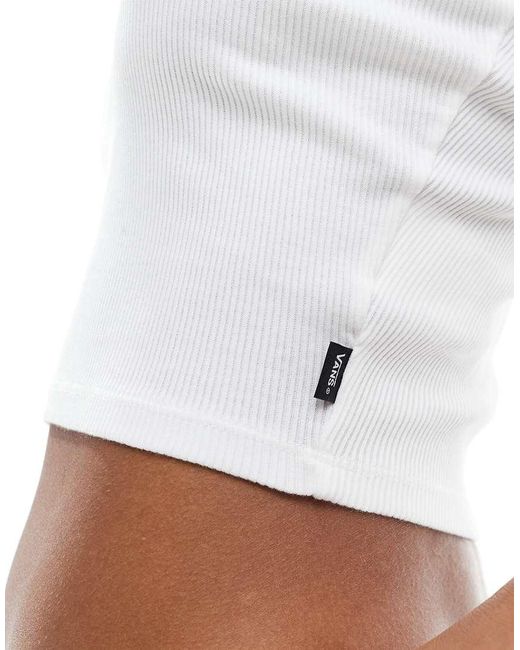 Vans White Drew Rib Tube Top