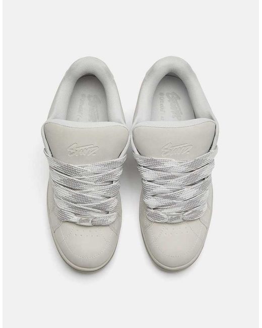 Pull&Bear Gray Stwd Skate Trainers for men