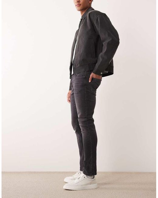 Vaqueros De Corte Slim Con Lavado Negro Glenn De Jack & Jones de hombre de color Blue