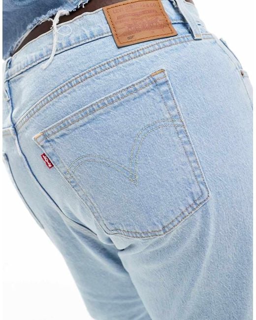Vaqueros Capri De Corte Recto 501 De Plus Levi's de color Blue
