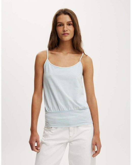Cotton On White Olivia Basque Cami