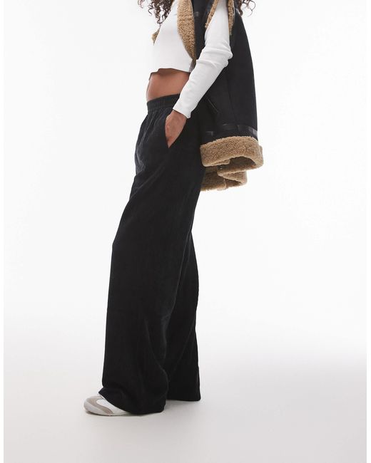 TOPSHOP Black – jogginghose aus cord