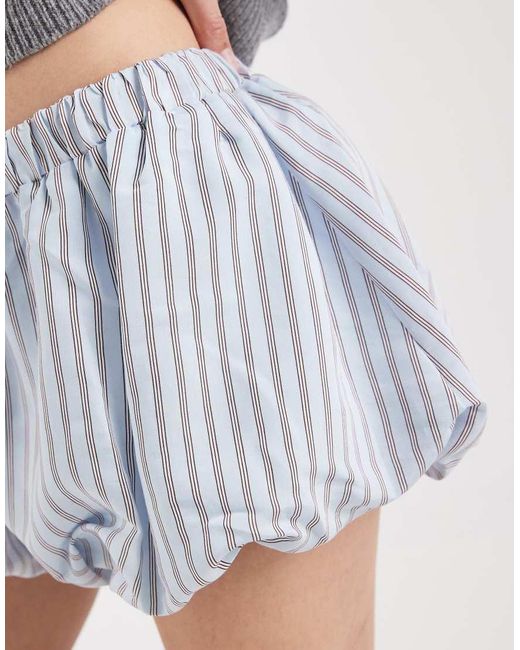 ASOS Gray Bubble Hem Shorts