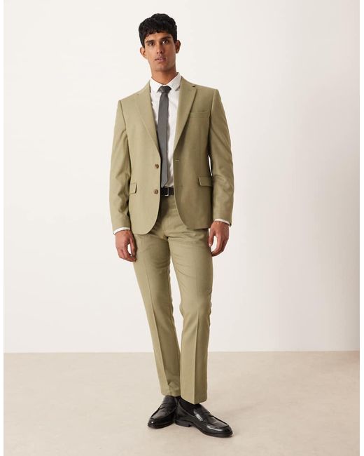 ASOS Natural Slim Suit Jacket for men