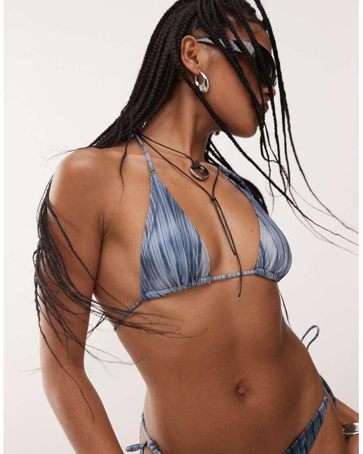 Weekday Brown Triangle Bikini Top