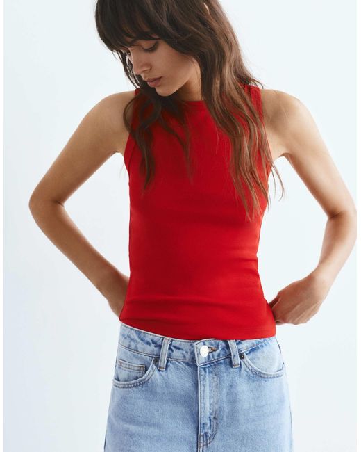 Pull&Bear Red – tanktop