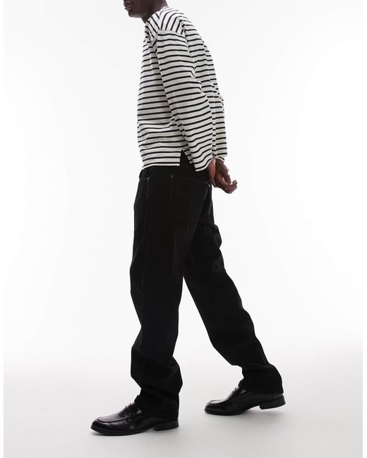 Wrangler – frontier – locher geschnittene straight fit jeans in White für Herren