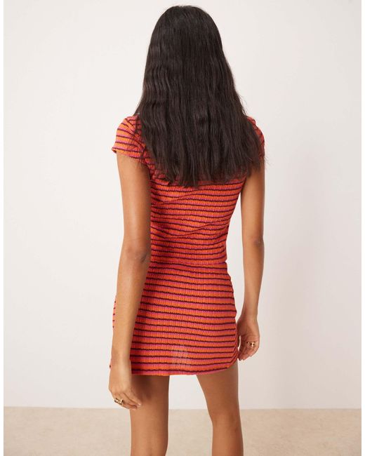 ASOS Textured Knit Shrunken Polo Top Co-ord