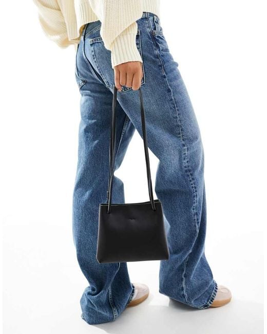 PASQ Natural Box Bag With Adjustable Crossbody Strap