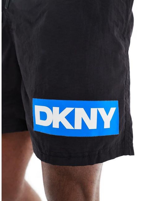 DKNY Black Kos Swimshorts for men