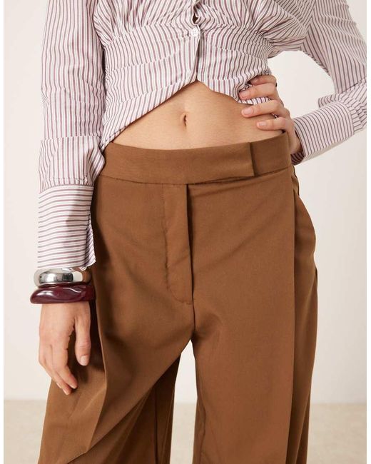 Mango Natural Slouchy Tailored Pants