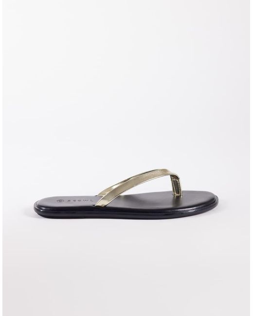SEQWL Blue Jelly Flip Flops
